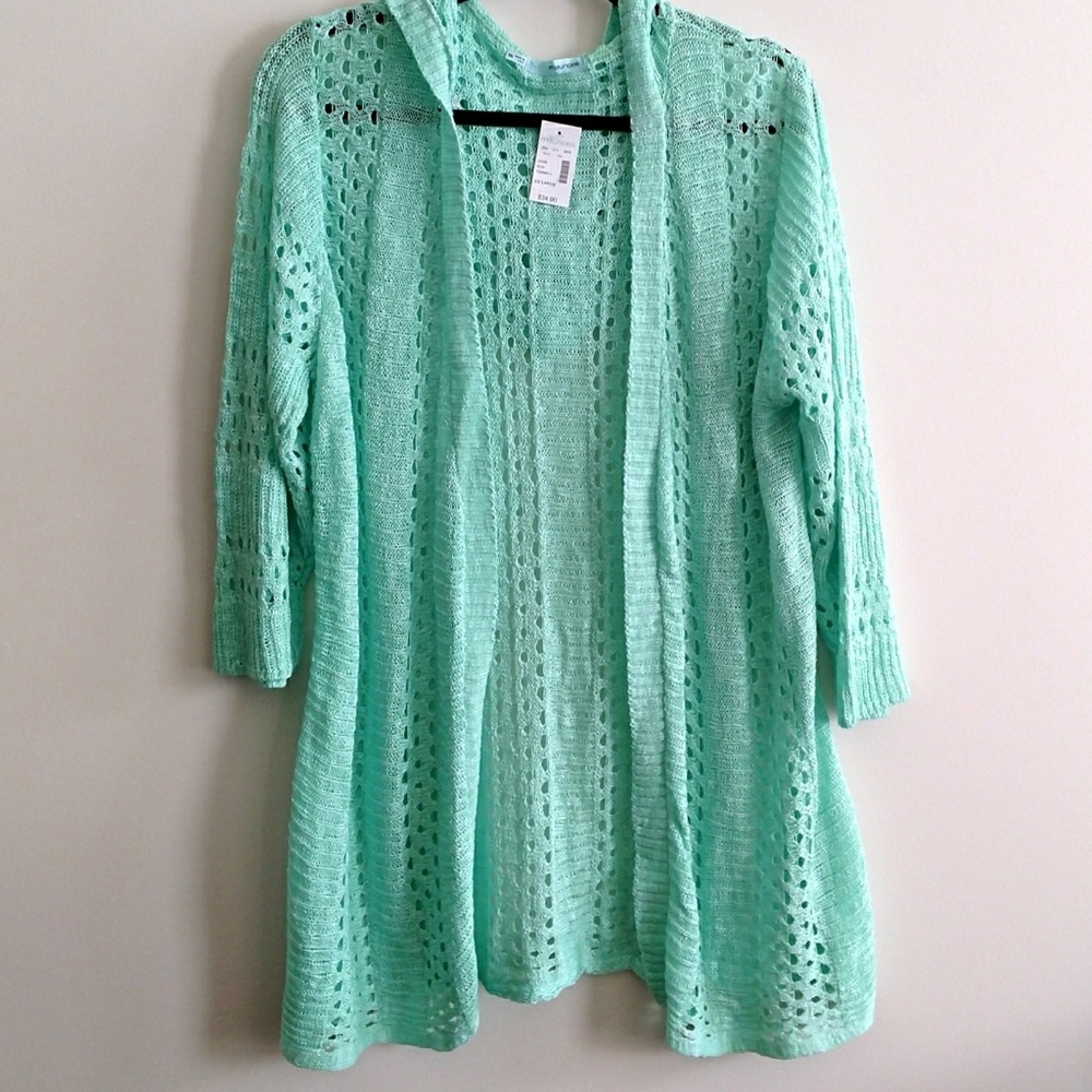 Maurices Open Weave Cardigan, NWT